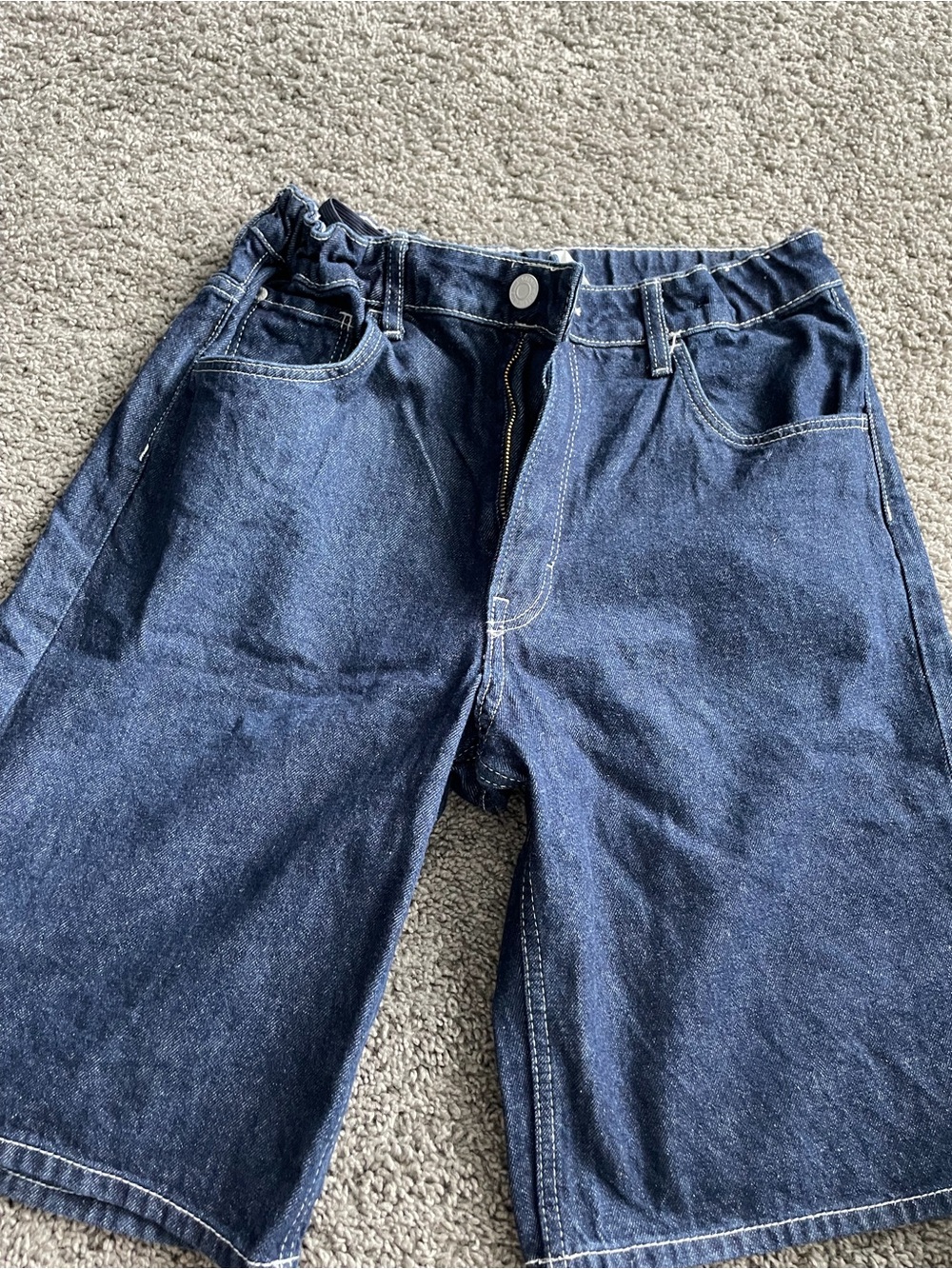 Zara Dark Blue Denim Kids' Shorts